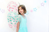 Balloons in Transparent Pink Hearts, 30cm, 6 pcs.
