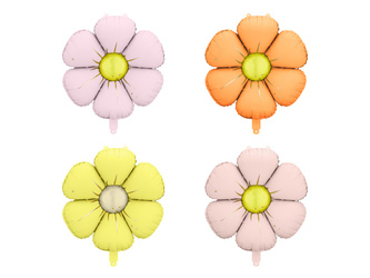 Foil Balloons for Garlands – Daisies, Diameter 65 cm, Color Mix (4 pcs)