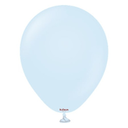 Latex Balloons Kalisan Macaron Baby Blue, 13cm, 100 pcs.