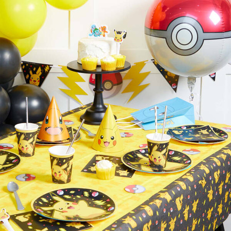 Pokemon paper plates, Pikatchu, 18 cm, 8 pcs.