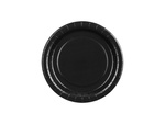 Paper plates Round Black 18cm 6 pcs