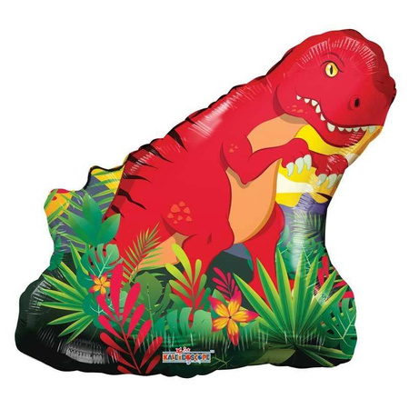 Foil balloon red dinosaur, 72cm