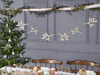 Wooden mistletoe garland, 127 cm