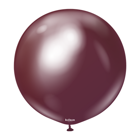 Mirror BurgundyLatex-Ballons, rot, 45 cm, 25 Stück.