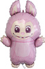 Labubu foil balloon, pink, 24 inches, Grabo