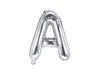 Foil balloon letter A, 35cm, silver