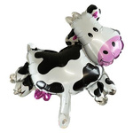 ute Cow Animal Foil Balloon 26x33cm