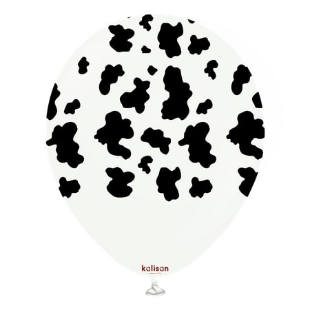 Kalisan Safari Cow Latexballons, Kuh, 30 cm, 25 Stk.