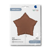 Folienballon - Satin Chocolate Brown Star 46cm, Grabo