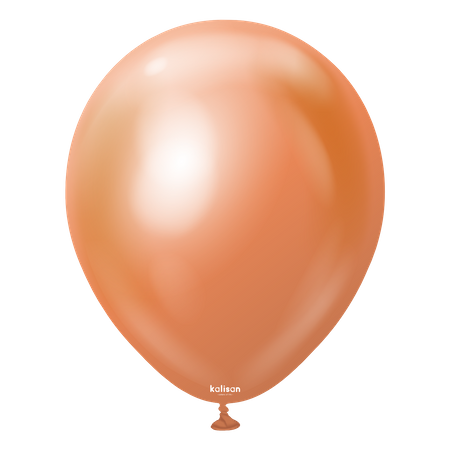 Mirror CopperKalisan Latex-Ballons, orange, 30 cm, 50 Stück.