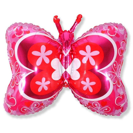 Folienballon - Schmetterling - Rosa 62 cm