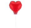 Foil balloon - heart balloon, red 27.5 cm