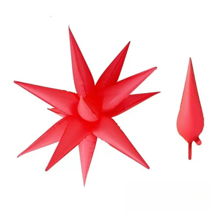 Foil balloon 4D Star red 48 cm 19"