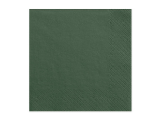 Paper napkins three-layer bottle green, 33x33cm, 20pcs.