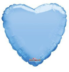 Folienballon-Herz, PastellBlau, 46 cm