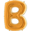 Foil balloon 40 Letter 'B gold