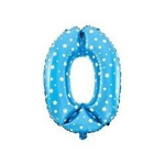 Number 0 Foil Balloon - 80 cm Blue