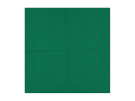 Paper napkins Dark Green Dark Green 33x33cm 20pcs