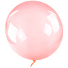 Transparent balloon BOBO, round red bubble, 50 cm red