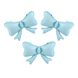Foil Balloon Bows blue 55 x 42cm 3pcs