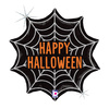 Halloween-Folienballon Spinnennetz holo 46 cm
