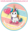 Pony cake topper edible wafer round 20 cm premium, vegan, gluten-free, cut