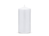 Matte white candle, 12 cm