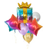 Foil balloons, colorful birthday set 6 pcs.