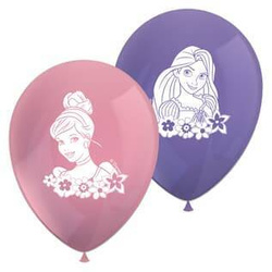 Latex Balloons, Disney Princesses, 25cm, 8 pcs.