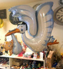 Foil Balloon - Blue Stork for Baby Shower 135 cm