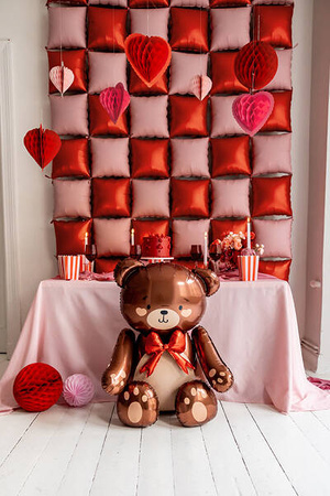 Standing Foil Balloon Bear, 59x88 cm