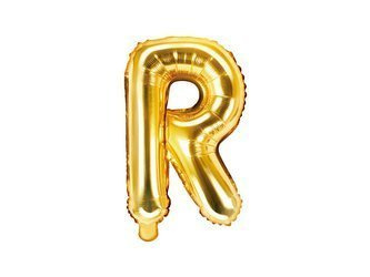 Folienballon Buchstabe R 35cm, Gold