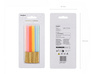 Smooth Birthday Candles, 14 cm, 10 pcs – Color Mix