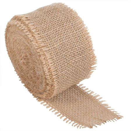 Jute tape, Natural Juta 5cm / 9m