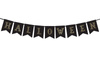 Halloween-Banner, Schwarz, 20x175cm