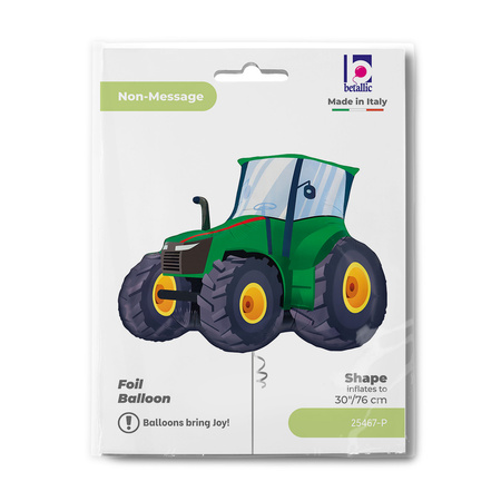 Grüner Traktor Folienballon – Bauernhof, Grabo, 76 cm