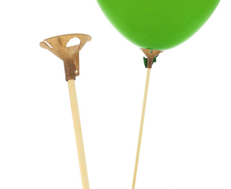 ECO sticks for balloons, wooden 30cm, 10 pcs