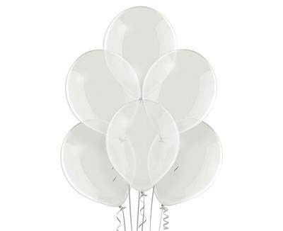 Latex balloons B105 transparent transparent 30cm, 100 pcs