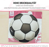 Football cake topper edible wafer round 20 cm premium, vegan, gluten-free, cut