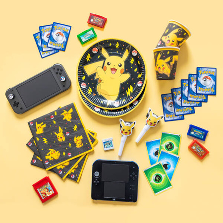 Pokemon paper plates, Pikatchu, 18 cm, 8 pcs.