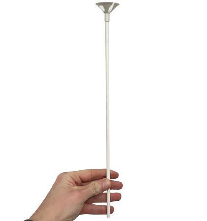 Eco Ballons Sticks, Weiß, 30 cm, 1 Stück