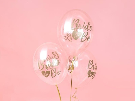 Balloons 30cm Bride to be Crystal Clear Transparent (1 op. / 50 pieces).