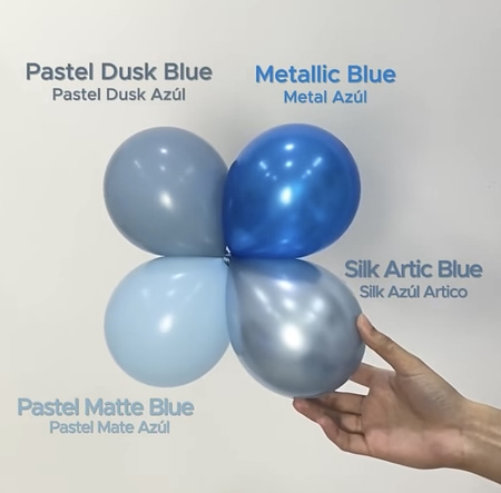 Sempertex Latex Balloons, Pastel Matte Blue, 60cm, 1pcs