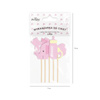 Baby Shower Toppers für Baby Mädchen Elefant 5pcs