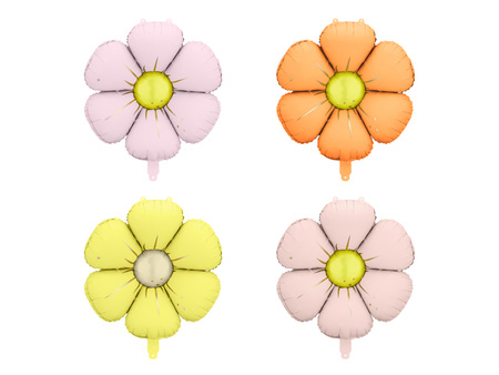 Foil Balloons for Garlands – Daisies, Diameter 65 cm, Color Mix (4 pcs)