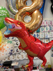 Foil balloon - red dinosaur 90 cm Grabo