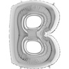 The foil balloon 40 letter 'B Silver