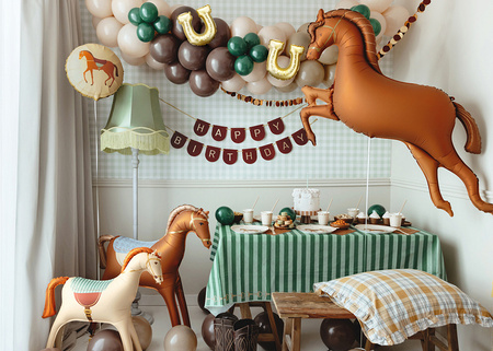 Foil Balloon "Horse" – 125 x 100 cm, Brown
