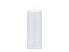 Matte white candle, 15 cm