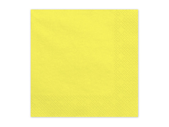 Paper napkins Yellow 33x33cm 20 pcs
